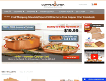 Tablet Screenshot of copperchef.com